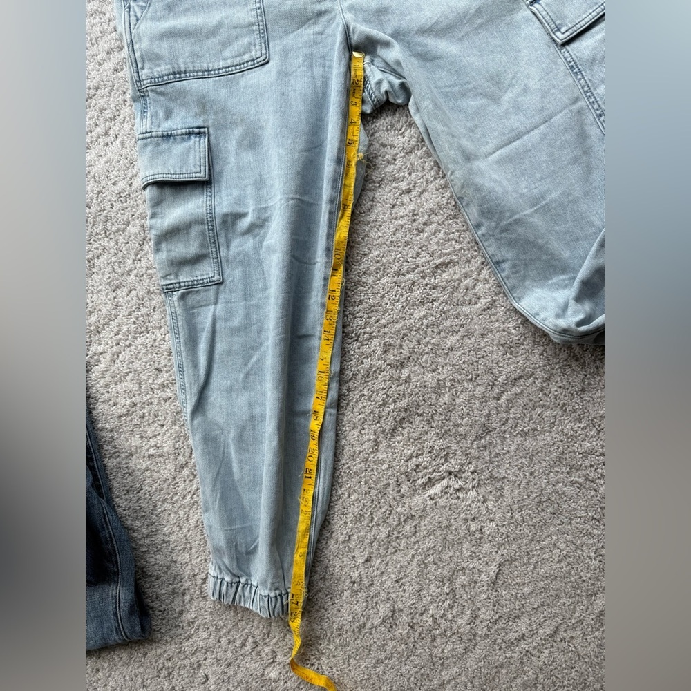 J.crew Factory Lightweight drapey cargo jogger jean Size 33 - Picture 4 of 6